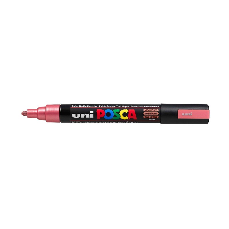 Posca PC5M/8METAL09 Marker Pens Box of 8 Assorted Colours