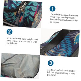 Sosoport Yoga Mat Storage Bag National Printing Oxford Fabric Lightweight for Gym Travel