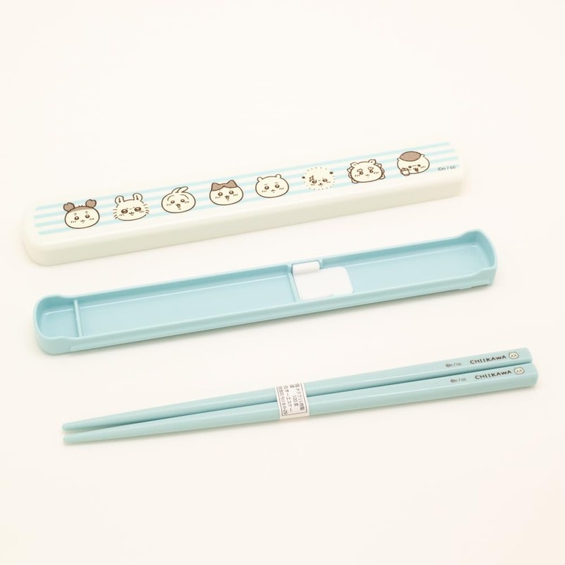 Chiikawa HS 16 Pull Lid Chopsticks Case Set, 7.7 inches