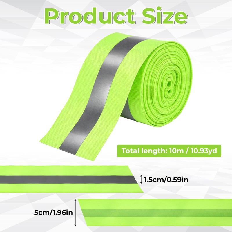 Reflective Tape Strip Sew On 2'' x 33ft High Visibility