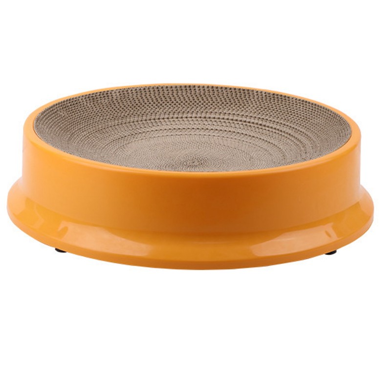 Cat Scratcher Bed with Replaceable Scratching Board Large Round Shape
