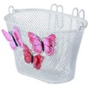 Basil Jasmin Butterfly Basket, Children's Bicycle Basket, white