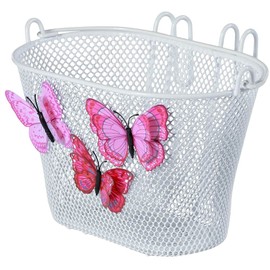 Basil Jasmin Butterfly Basket, Children's Bicycle Basket, white