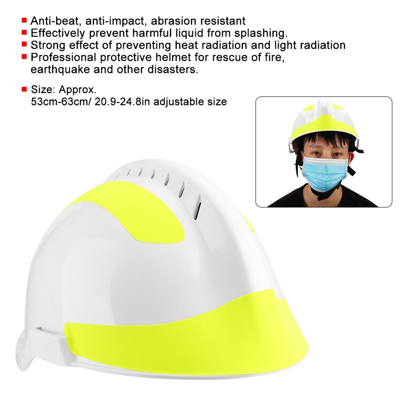 Fire Fighter Safety Helmets Anti Impact Protective Workplace Emergency Rescue