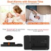 KOCASO Upgraded Projection Weather Alarm Clock Atomic Projection Alarm Clock