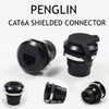 PENGLIN 2Pack RJ45 Shielded Panel Mount Coupler, Ethernet LAN Pass