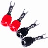 CESS-125S Spades Fork Plug to Twist Binding Post/Banana Female Jack
