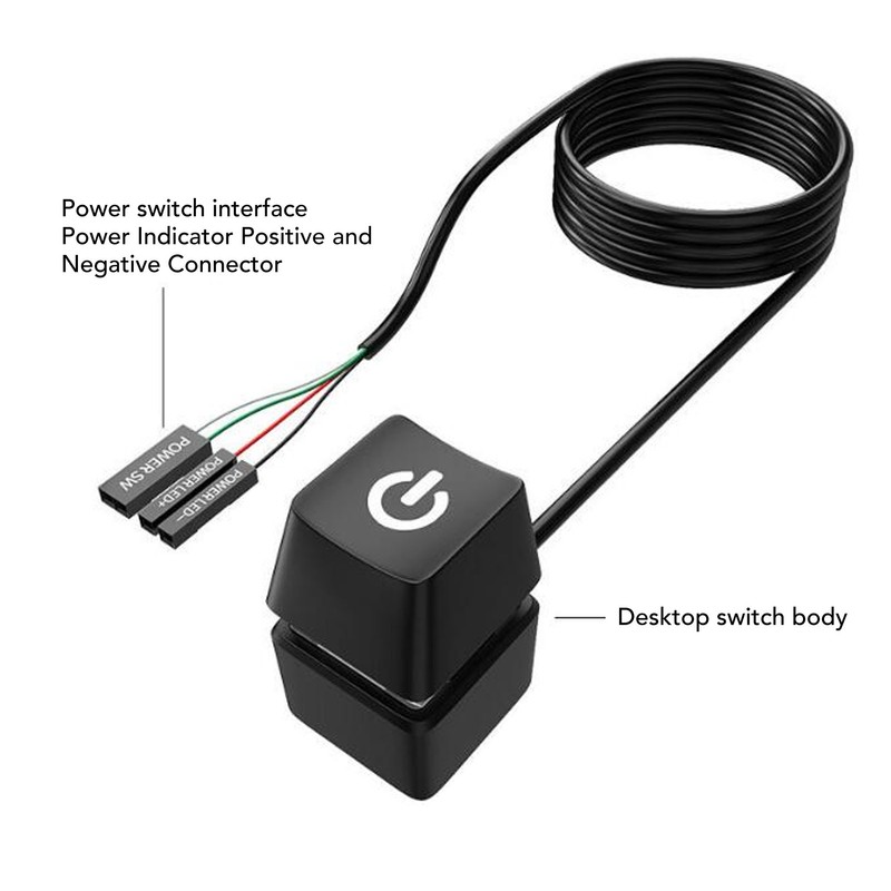 PC Power Button Extension External Flexibility PC Power Switch Power