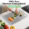 Titanium Cutting Board, 100% Pure Titanium Chopping Board for Kitchens,