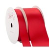 Zofrud 2 Rolls of Red Double Faced Satin Ribbon -