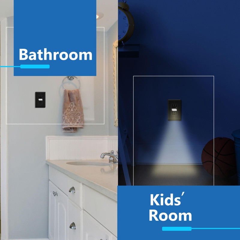 LIDER LED Guide Light Receptacle with Automatic Daylight Sensor and