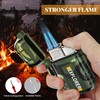 SAMNIU Torch Lighter, Double Jet Flame, Waterproof, Windproof, Refillable Butane