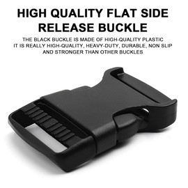 4pcs Schnalle- Double Side Release Schnallen - Steckverschluss Kunststoff Klickverschluss Klippverschluss Steckschließer Steckschnalle Ersatzschnalle Buckle Rucksack Klippverschlüsse für Rucksack 50mm