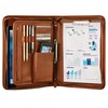 Onvaya® A4 Conference Folder, Black/Brown/Cognac, Files Folder, Business Folder, Writing
