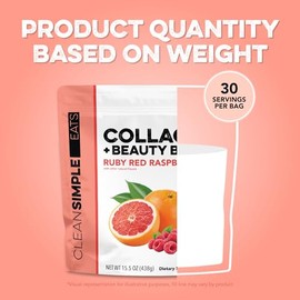 Clean Simple Eats Colgeno en Polvo  Mezcla de Belleza                                                                                                 