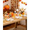 WONDERFUL 32 Pcs Heavy Duty Thanksgiving Plates Disposable Thanksgiving Plates