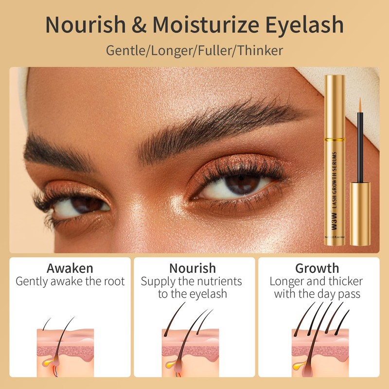 W3W Eyelash serum - Eyelash Growth Serum with Advanced Formula