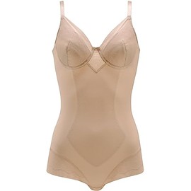 Wacoal ARA420 Women's Bodysuit [EverChic] Underwired, Stomach & Back Clean, Natural Bust Silhouette, Cotton Blend Material (Body), Smooth and Comfortable, KA