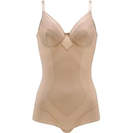 Wacoal ARA420 Women's Bodysuit [EverChic] Underwired, Stomach & Back Clean, Natural Bust Silhouette, Cotton Blend Material (Body), Smooth and Comfortable, KA