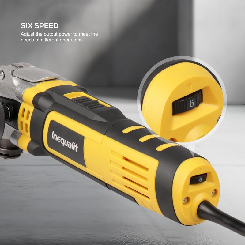 Inequalit Oscillating Tool, 3.5A Oscillating Multi Tool Kit with 6