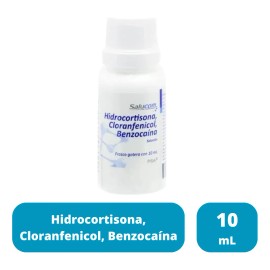 Hidrocortisona Cloranfenicol Benzocaína Ótico 10 Ml Pisa