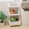 Odoria 1/12 Scale Miniature Plant Shelf Stand Dollhouse Furniture Accessories,