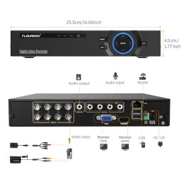 Floureon 1080P Digital Video Recorder Smart CCTV DVR 8 Channel HD ; No HDD Included