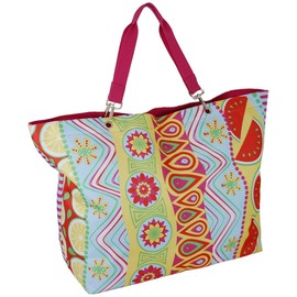 JENNIFER JONES XXL Family Bath Bag - 62 x 22 x 42 cm - with Zip - Colourful, Colourful