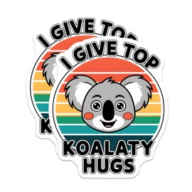 (2 Pack) Cute Koala Magnets - Funny Quotes - Koala Themed Home - 5" On Longest Side - for Cars, Fridges, Toolboxes - Made in USA - MAG3761