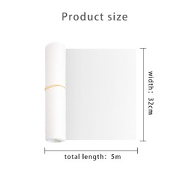 Vbxvsa 1 Roll Thermal Transfer Film Heat Set Transfer Film Paper Textile Film Acrylic White Heat Transfer Garment Stamp Paper 32 x 500 cm