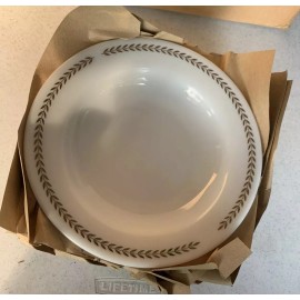 PYREX Vintage Pyrex Tableware Corning Gold Trim Soup / Salad Plate # 715 Set 4 New Old