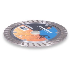 BARWALT Dry Continuous Rim Turbo Blades, Tile Cutter Blade, 10mm Diamond Depth, BWT70416