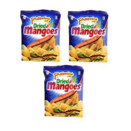 Philippine Dried Mangoes Naturally Delicious (3 Pack, Total of 10.5oz)