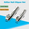 firiKer Nail Clipper Set,Premium Stainless Steel Fingernail and Toenail Clipper