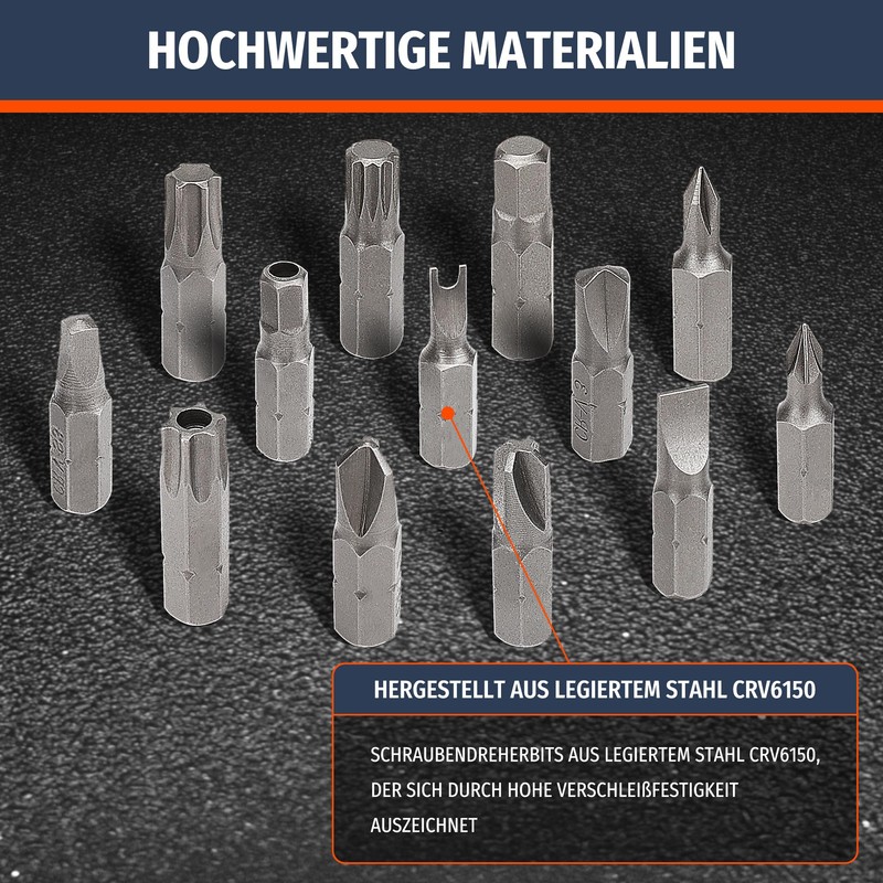 PRIDE&CRAFT 102 Piece Screwdriver Bits Set with 1/4 Inch Quick