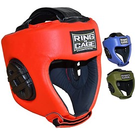 Amateur Competition Boxing Headgear - 3 Colors (Red, Large)