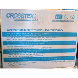 Crosstex Sanitab Chain-Free Towels 400 Econoback 33cm x 48cm
