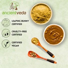 ANCIENT VEDA Henna Hair Color | Instant Henna with Applicator Brush & Gloves | Organic hair Nourishment color Peroxide free | Natural ingredients Safe for all hair types - (60 Grams - Plum)
