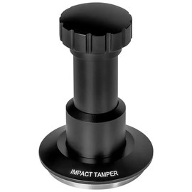PAWYARD Espresso Tamper 58.35mm - 3 Spring-Loaded Calibrated Tamper (25/30/35lb) with Sound Feedback, 304 Stainless Steel Base & Anodized Aluminum Handle, Ripple Base for Breville,DeLonghi (Black)
