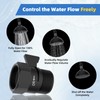 Hibbent All Metal 1 Pack Shower Head Flow Control Valve,