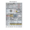 Crystal Pilot Aluminum IFR Kneeboard AND VFR and IFR Placard