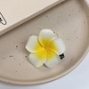2 Stück Frangipani Haarspangen, Hawaiianische Frangipani-Plumeria-Schaumkopf-Blume, Party, Strand, Haarspangen, Clips