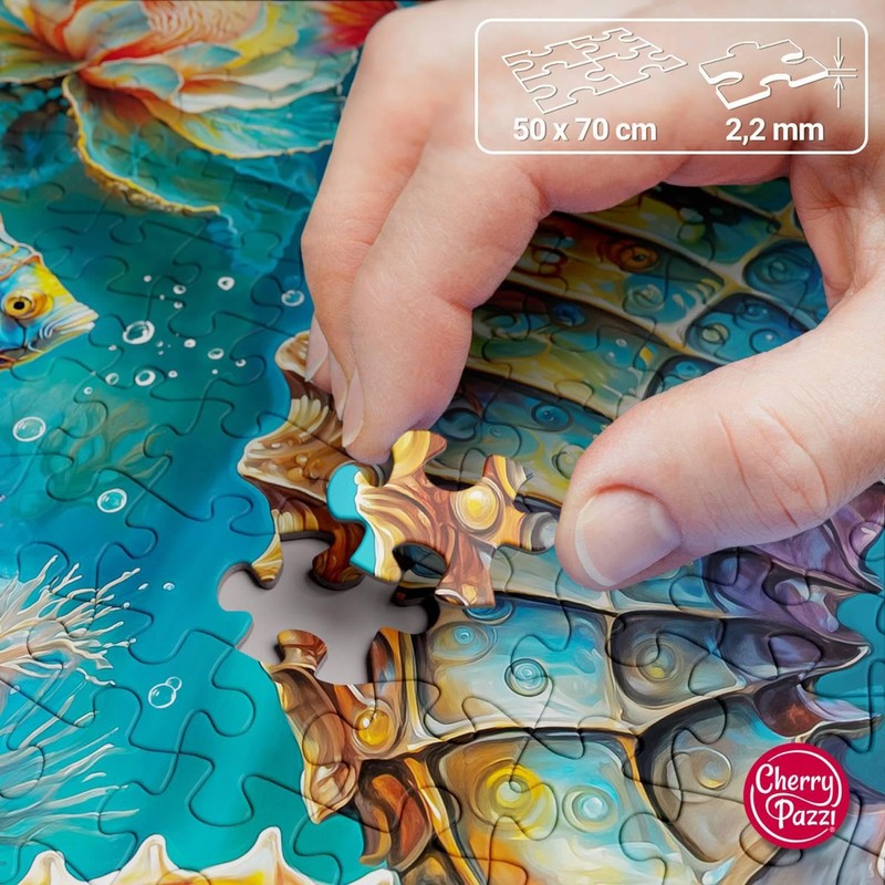 CherryPazzi 1000 piece puzzle: Seahorse