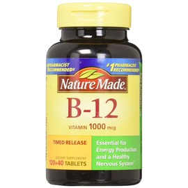 Nature Made Vitamin B-12 1000 mcg Timed Release Tablets 160 ea (Pack of 3)