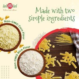 isiBisi Gluten-Free Pasta Sampler, 8-Pack - Penne, Spaghetti, Rigatoni, Tubetti, Baby Mafalda, Spirali Noodles - Non GMO Vegan, Made in Italy