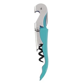 True Truetap Teal Waiter's Double Hinged Corkscrews, Blue