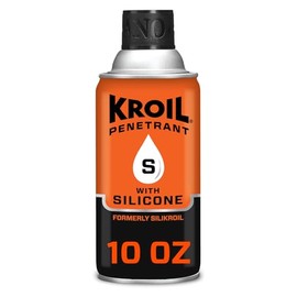 Kroil Penetrating Oil with Silicone (Aerosol Spray-10oz Can-Single) | Penetrant for Rusted Bolts, Metal | Lubricant for Hinges, Chains, Moving Parts (SK102)