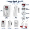 Wireless Motion Sensor Alarm for Home Security – 105dB Infrared