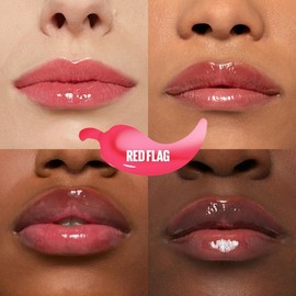 Maybelline Lifter Plump Brillo Labial Voluminizador, Maquillaje para Labios con Efecto Relleno Instantáneo, Fórmula con Chile y Maxi-Lip, Acabado Brillante, Tono Red Flag, 5.4 ml