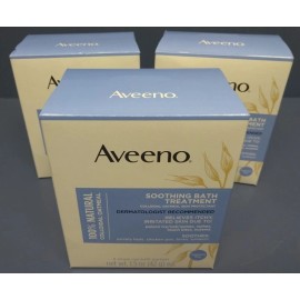Aveeno (3 Boxes) Aveeno Soothing Bath Treatment, 1.5oz (8 Count ea.)